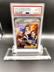 2022 Pokemon Lost Origin MISS FORTUNE SISTERS #194 Full Art Holo PSA 10 Gem Mint - Picture 1 of 2