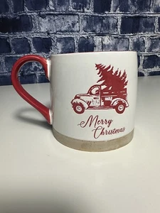 Global Design Connections Christmas Mug Pickup Truck With Christmas Tree Mug Red - Picture 1 of 8