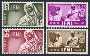 Ifni Spanish 57-58,B13-B14, MNH. Michel 124-127. Child welfare, 1953. Musicians. - Picture 1 of 1