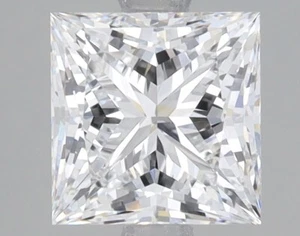 Lab Grown 2.01 Ct PRINCESS Cut IGI Certified CVD Diamond E Color VVS2 Clarity - Picture 1 of 10