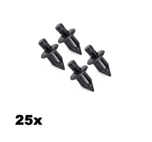 25x6mm Push Fender Panel Fastener Clips Retainer Plastic Rivet Fit Suzuki Honda - Picture 1 of 6