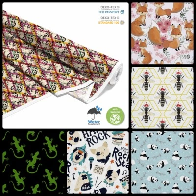 STOFFSHOP OXFORD Bedruckt Polyester Stoff Wasserdicht Meterware Outdoorstoff - Tiere