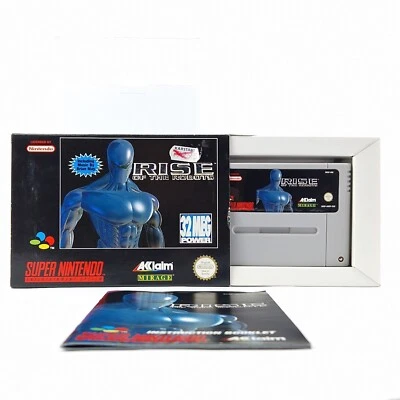 Super Nintendo Spiel : Rise of the Robots - OVP Anleitung Modul | SNES Pal Game - Bild 1 von 4