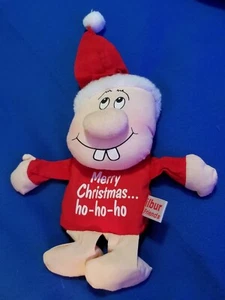 Russ Berrie Bean Plush Wilbur & Friends MERRY CHRISTMAS Stuffed Toy 1990s Ho Ho - Picture 1 of 9