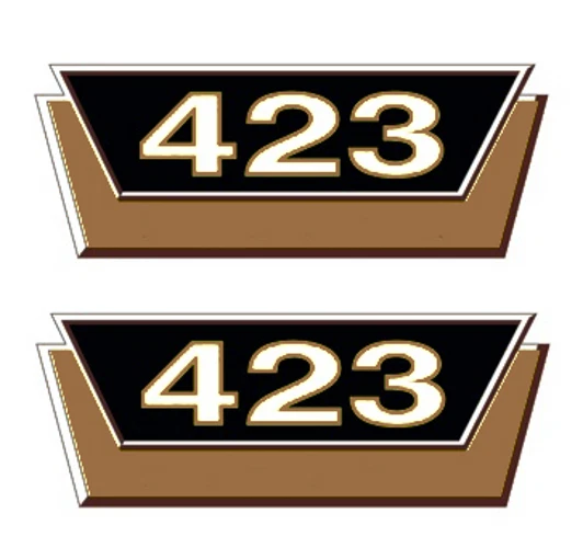 IHC Mc Cormick Typenaufkleber 423 Logo 2 x Emblem Sticker Label ca 15 x 6cm GOLD - Bild 1 von 1