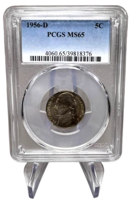 Jefferson 1956-D níquel graduación profesional MS65 39818376 Foto 1 de 2