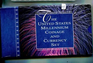 2000 MILLENNIUM SILVER EAGLE NATIVE DOLLAR CURRENCY SEALED SET 587T - Picture 1 of 1