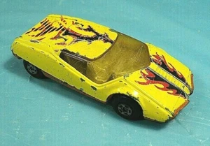 Matchbox Superfast No. 33 Datsun 126x Yellow With Flames. - Picture 1 of 4