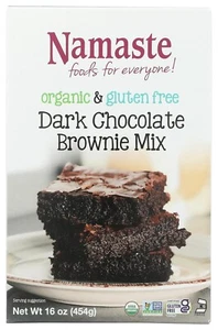 Namaste Foods Gluten Free Organic Dark Chocolate Brownie Mix, 16 oz - Picture 1 of 10
