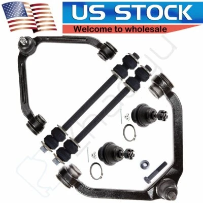 For Mazda B2500 B3000 B4000 6Pcs Front Control Arms Ball Joints Sway Bar Links - Image 1 of 4