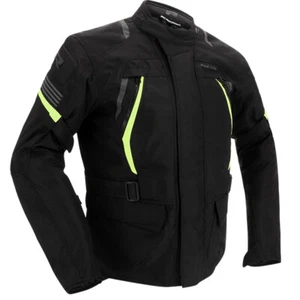 Richa Phantom 3 Textile Waterproof Motorcycle/Motorbike Jacket -Black/ Yellow - Picture 1 of 9