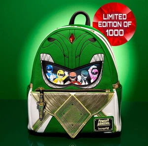 🎒Loungefly Mini Sac à Dos - Power Rangers Vert - édition limitée Backpack🎒 - Foto 1 di 6