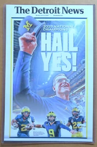 Michigan U of M Football National Champions 11 x 17 DFP 3 Diff Photo Go Blue! - Picture 1 of 4