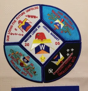 Set attività OA Lodge 6 Wagion 2005 - set 5 patch (tutti i fine settimana e banchetto) NUOVO - Foto 1 di 1