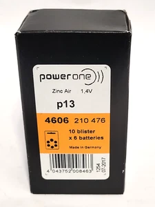Baterías para audífonos Power One tamaño P13 - 60 baterías en total nuevas caducadas 2017 - Imagen 1 de 3
