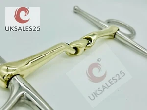 Full Cheek 14MM Snaffle Bit di collegamento angolato MP (UKSALES25®) * SPEDIZIONE IN GIORNATA * - Foto 1 di 5