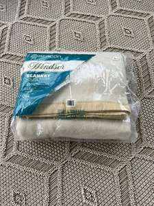 Beacon Windsor Blanket Beige Nylon Edge Binding Twin Full Polyester 72”x90” - Picture 1 of 9