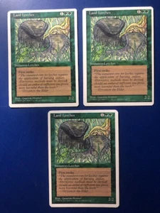 3x Land Leeches, 4th Edition Magic Cards, LP, FREE SHIPPING - Picture 1 of 2