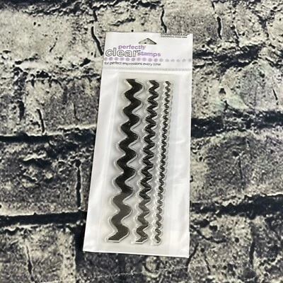 Stampendous ribbon ric rac borders clear stamps - Image 1 of 4