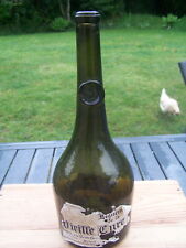 bouteille ancienne verre liqueur sceau vieille cure Cénon antique seal bottle