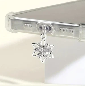 Kwiatowa wtyczka przeciwpyłowa Charm pasuje do złącza USB typu C Android / iPhone - Zdjęcie 1 z 5