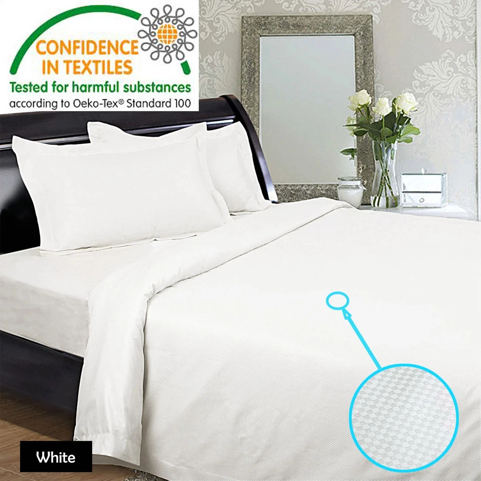 Kingtex 1350TC Quilt Cover Set White Queen - image 1 of 1