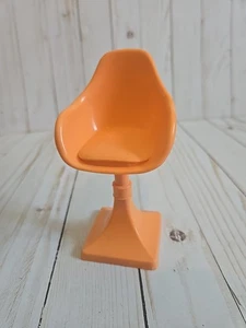 Barbie DreamHouse 2018 sedia arancione pesca sgabello arredo - Foto 1 di 3