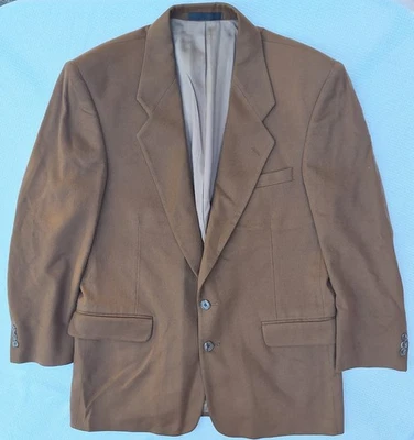 FIORAVANTI Soft 100% Cashmere Brown Blazer Jacket Mens EUC — 第 1/4 张图片