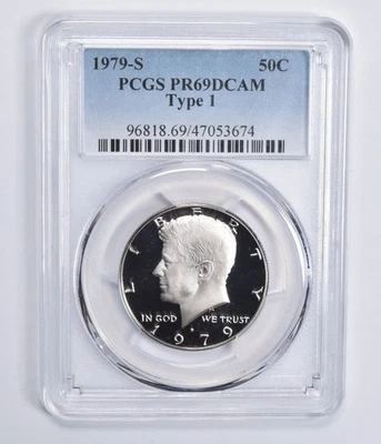 PR69 DCAM 1979-S Type 1 Kennedy Half Dollar PCGS Blue Lbl *7798 - Image 1 of 4
