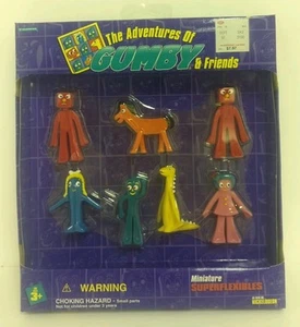 The Adventures of Gumby & Friends (7) miniatura superflexibles 1995 - ¡¡Sin usar, en caja!!! - Imagen 1 de 8