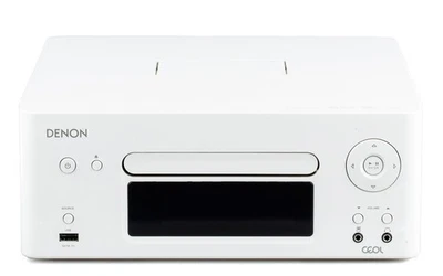 Denon RCD-N8 CD Receiver weiß + FB CD-RW MP3 USB / gewartet 1 Jahr Garantie [2] - Bild 1 von 4