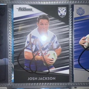 Josh Jackson Signed 2020 Traders Parallel NRL card Canterbury Bulldogs - Picture 1 of 1