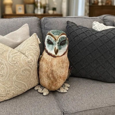 John Derian Target 2025 Figural Beaded Owl Pillow NWT - Image 1 of 4