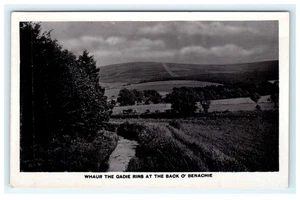 Frühe Echt Foto Postkarte Back O' Benachie Schottland Landschaft RPPC - Bild 1 von 2