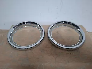 2 New 7" Headlamp Headlight Trim Ring CLASSIC FIAT 850 SPORTS COUPE - Bild 1 von 7