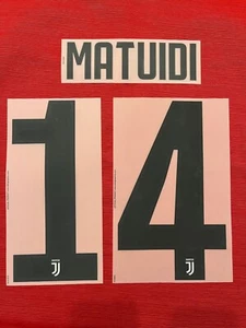 KIT MATUIDI 14 NERO X MAGLIA CALCIO JUVENTUS NUOVO - Foto 1 di 1