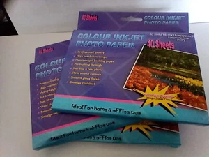 glossy inkjet paper "6x4" (10x15cm) 280 sheets new in box (6x40 packs) - Picture 1 of 3