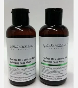 Lot of 2 Botanicals Tea Tree Oil & Salicylic Acid Balancing Face Wash, 4 oz - Picture 1 of 3
