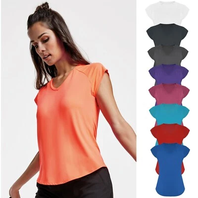 Damen Funktionsshirt V-Ausschnitt Funktions Shirt atmungsaktiv S-XXL (BY6658) - Bild 1 von 2