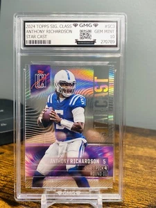 2024 Topps Signature Class Anthony Richardson Star Cast GMG Graded 10 Gem Mint - Picture 1 of 1