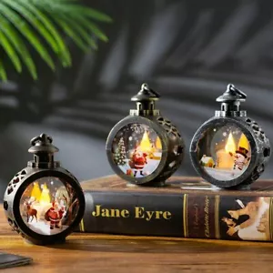 Santa Claus Snowman Wind Lamp Merry Christmas Decorations for Home Xmas Gift - Picture 1 of 7