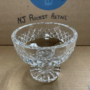 WATERFORD Round Compote Giftware Criss Cross Pattern 5” in Dia. - Picture 1 of 14