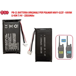 PB-21 BATTERIA ORIGINALE PER POLMAR NAVY-022F e KAYAK LI-ION 7,4V - 1800MAh - Photo 1/3