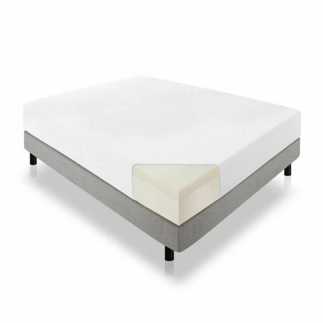 Lucid LU10TT3PMF 10" Twin Size Gel Infused Memory Foam Mattress - White