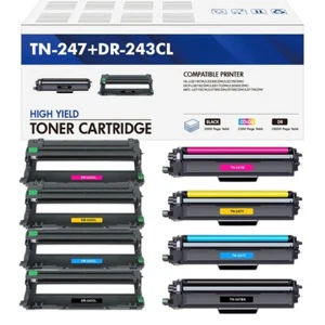 Toner Compatible avec Brother DR-243CL TN-247 HLL3210CW 3230 3270 DCPL3550CDW XL - Photo 1/21