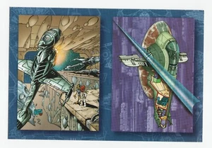 "Tarjeta coleccionable Topps Star Wars 1997 vehículos hoja de promoción 6"" x 4" - Imagen 1 de 2