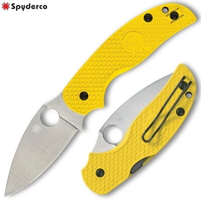 Spyderco Sage 5 LW Sal CPM MagnaCut Hoja Satinada Amarillo Manijas FRN C123PYL Foto 1 de 3