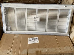 Steel Return Air Stamped Filter Grille White - Picture 1 of 8