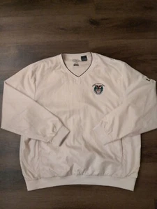 Ahead Extreme Acare Mens V Neck Golf Pullover Beige "Space Coast Post " Size Xl - Picture 1 of 8