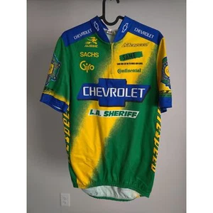 (V) Camiseta deportiva de ciclismo para hombre AUSSIE 90’s rara media cremallera ciclismo manga corta GRANDE - Imagen 1 de 7